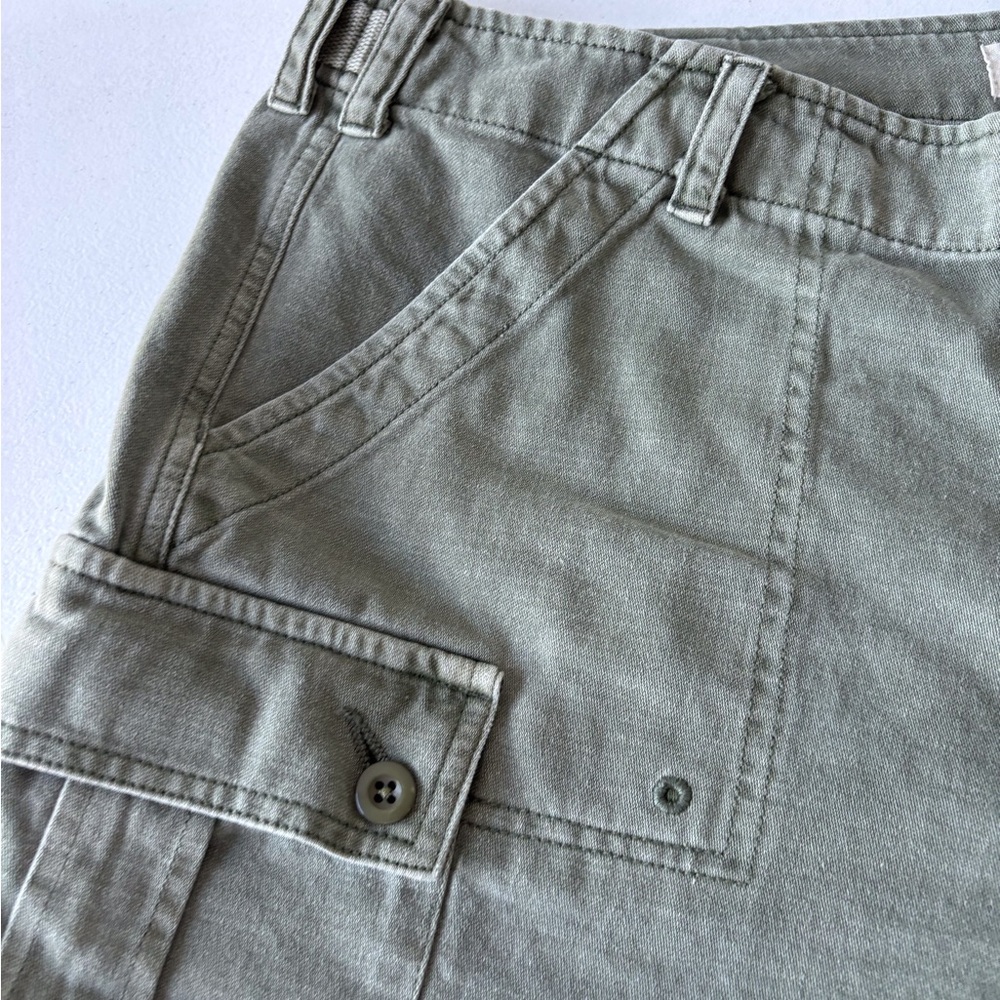 Lucky Brand Olive Green Size 32 Cargo Short Cotton Raw Hem Pocket Grunge Utility - Picture 12 of 16